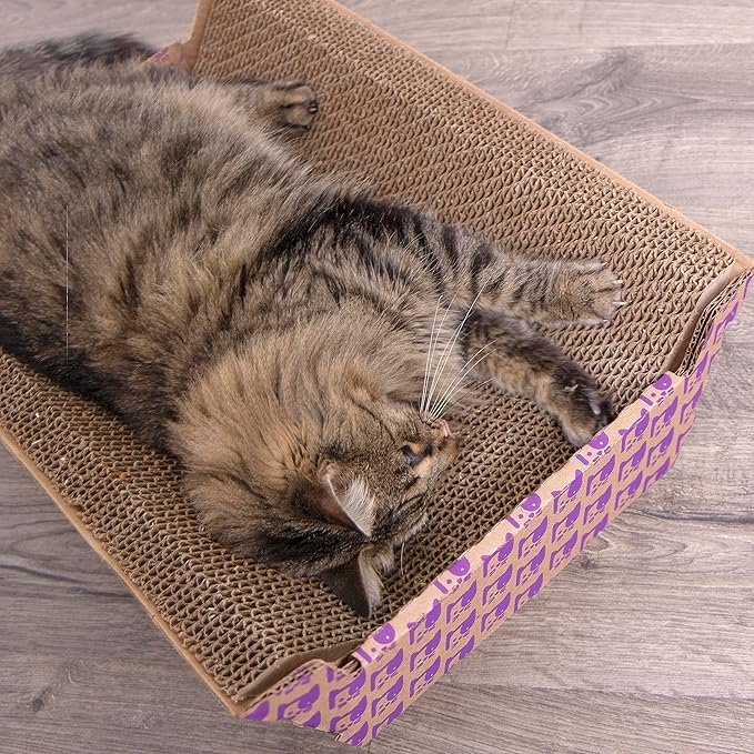 1 SmartyKat Super Scratcher Chaise Corrugated Cat Scratcher, Catnip Infusion Technology - Brown, One Size