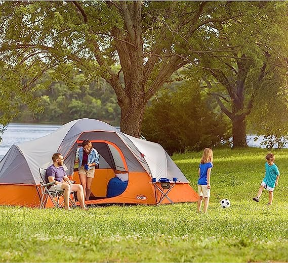 1 CORE 9 Person Extended Dome Tent - 16' x 9'