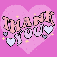 Thank U GIF by The Good Type Co