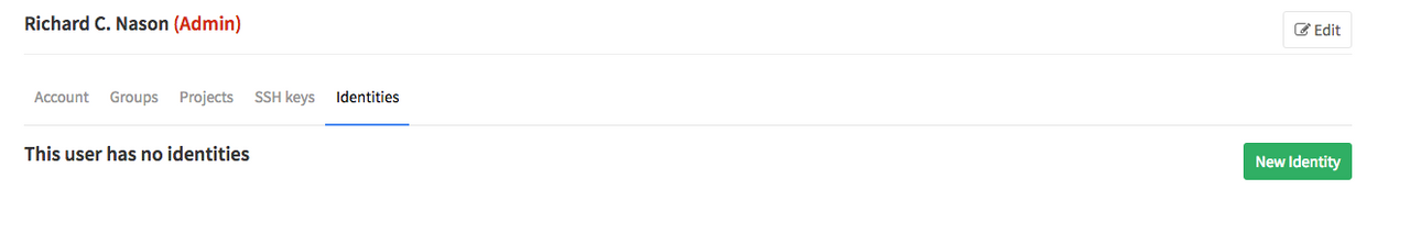 Gitlab User Identities