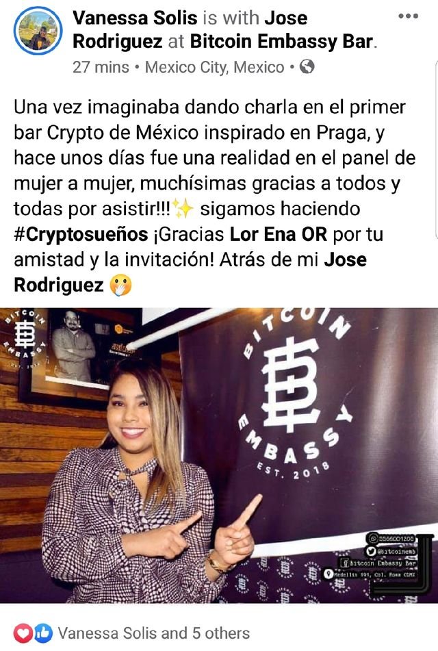 El 12 de marzo fue el evento 'Bitcoin de Mujer a Mujer' en Bitcoin Embassy Bar. Esta ...