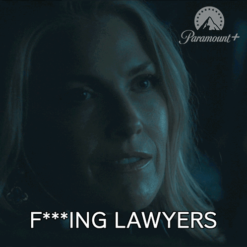 The reflection of face down by the lawyers.