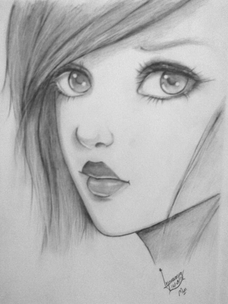 beautiful girl face pencil sketch  drawing and coloring  simple drawing   shailja art  video Dailymotion