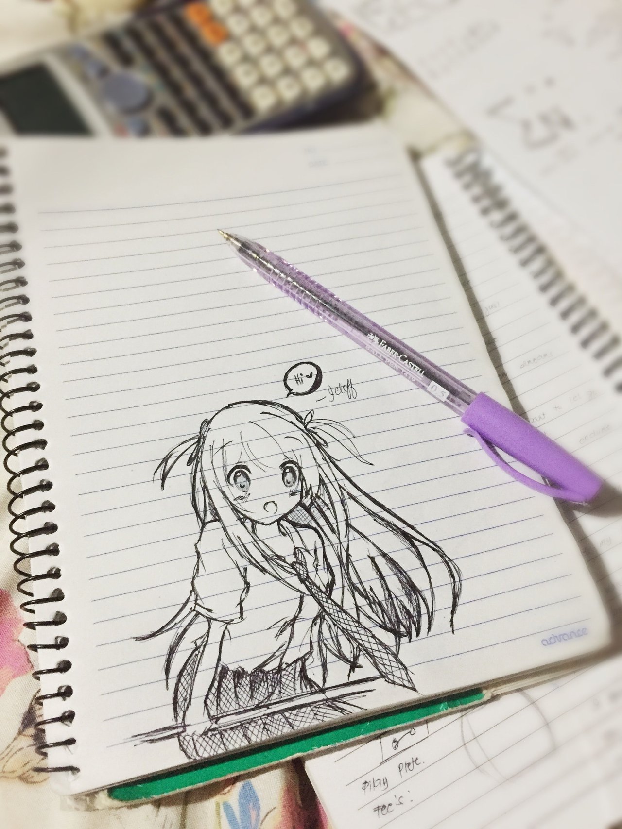 ᴴᴰ Sketching Manga With blue Colored pen  Artwork  No Erasing  YouTube