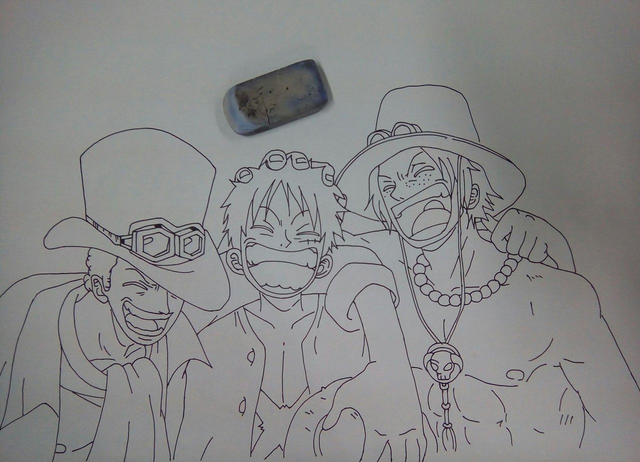 Ace, Sabo e Luffy #DrawingChallenge