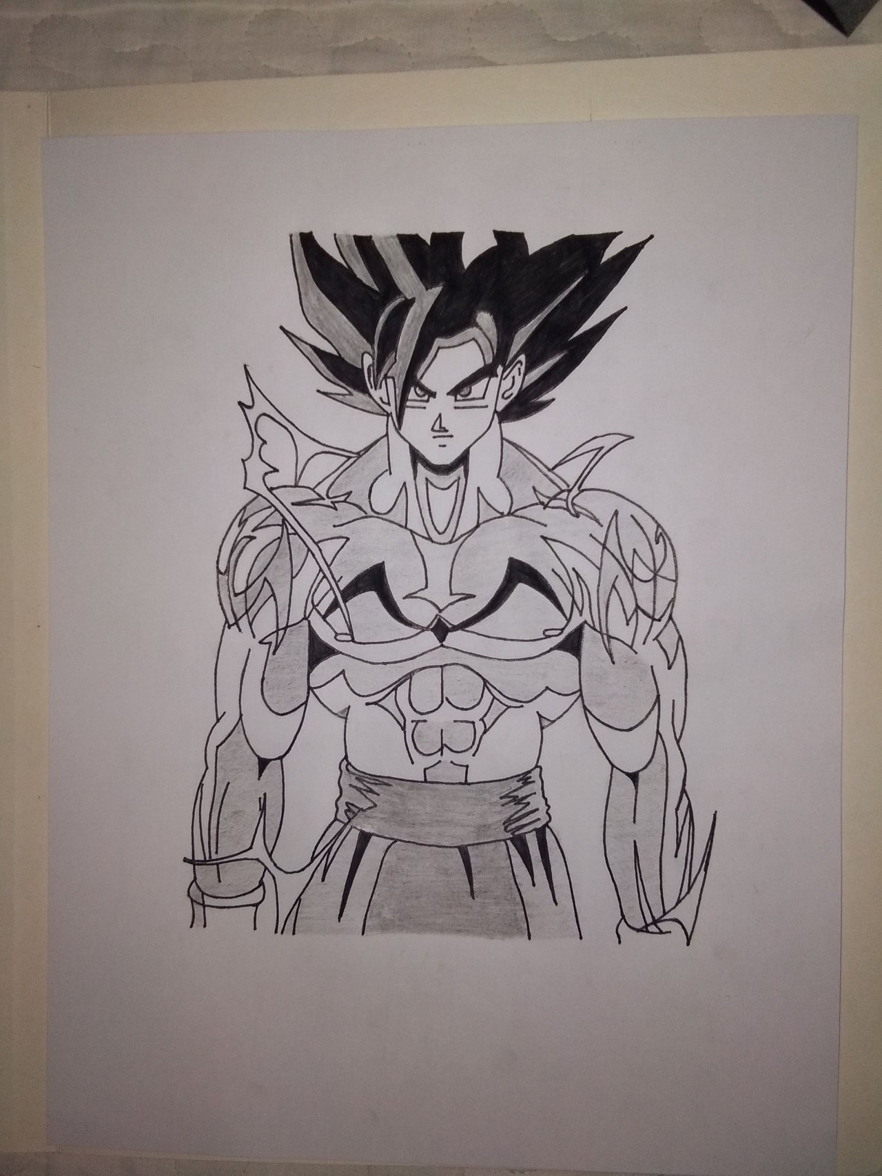 Drawing Anime Son Goku From Dragon Ball Z — Steemit