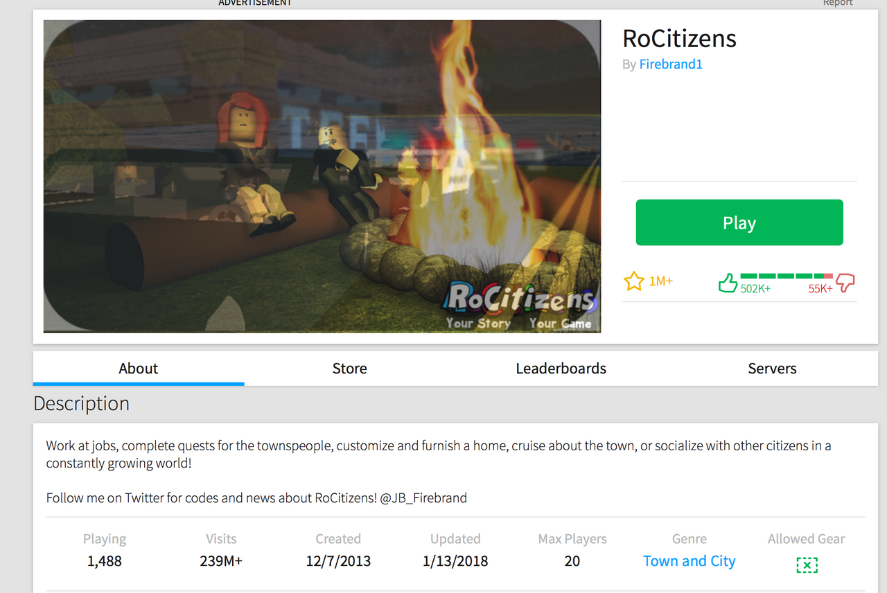 Roblox Gameplay RoCitizens Game Map | PeakD