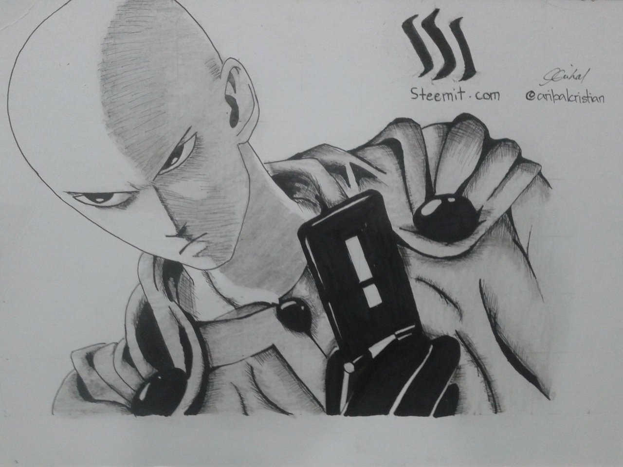 How to draw Boros  OnePunch Man  Sketchok easy drawing guides