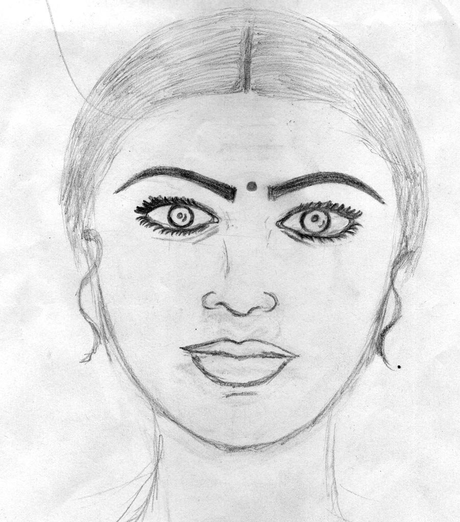 Girl Face Drawing  Easy Step By Step  Cool Drawing Idea
