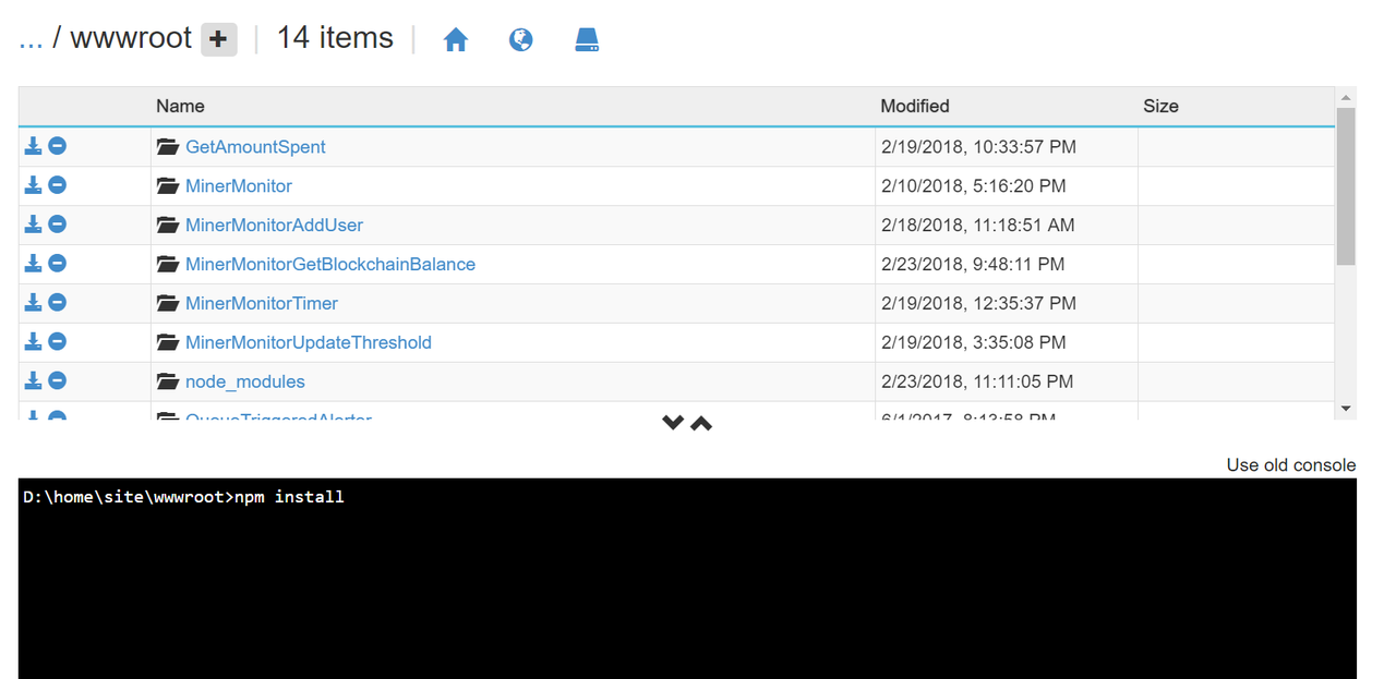 Debug Console