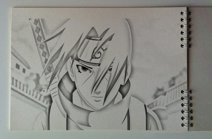 Line art Sasuke Uchiha Drawing Naruto Shippuden: Naruto vs. Sasuke