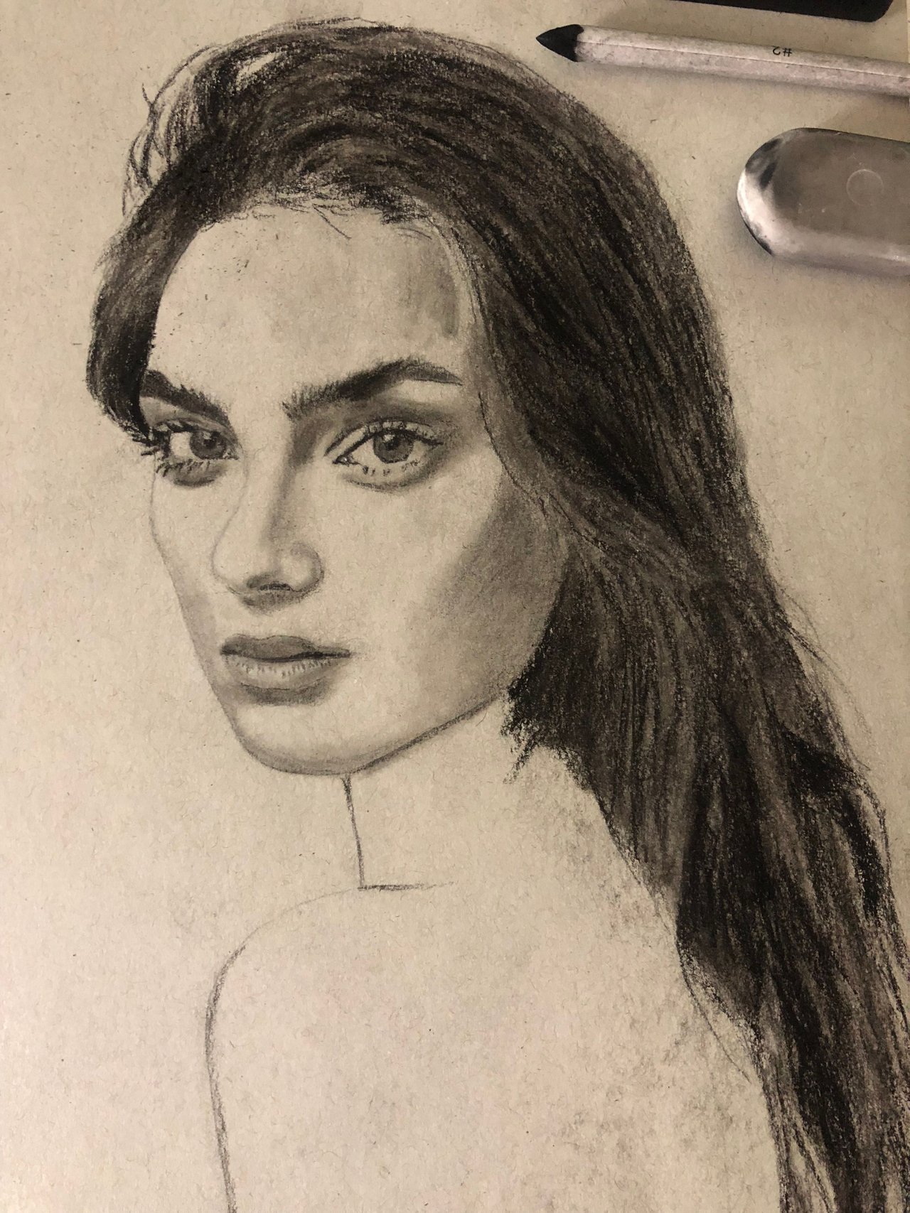 Girl Realistic Sketch