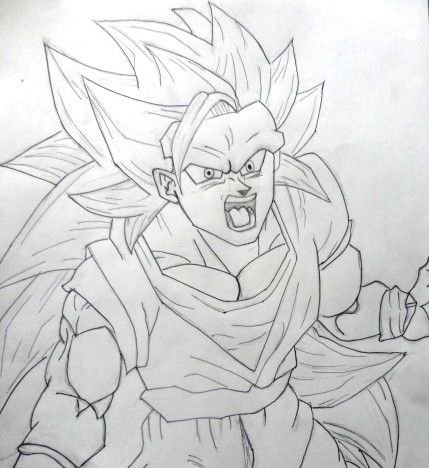 Dibujo de Goku Super Saiyan 3 | PeakD