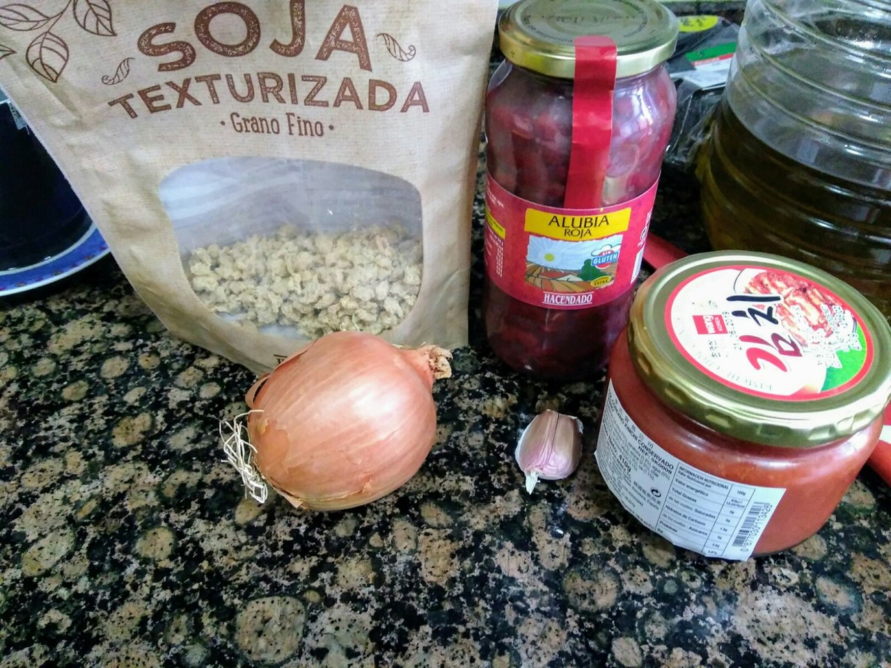 Chili con soja texturizada
