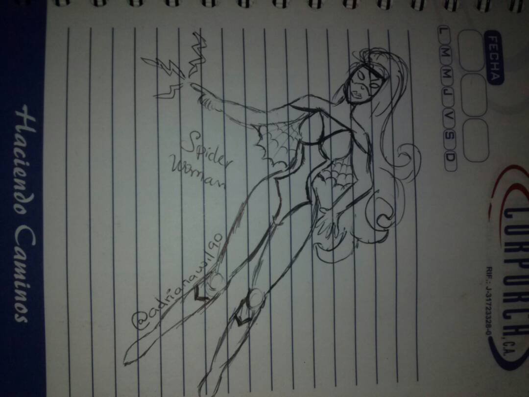 Spider Woman (Jessica Drew) Ilustración y proceso | PeakD