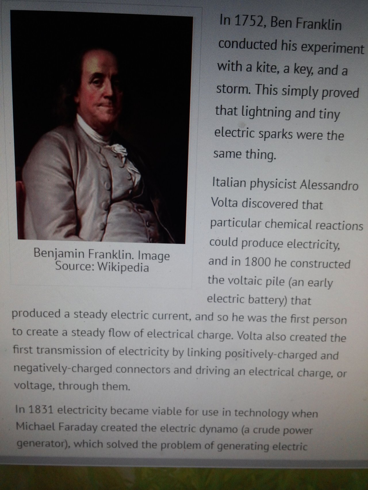 the person who discovered electricity