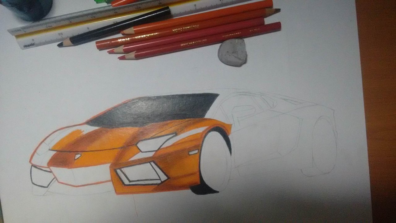 Lamborghini Aventador (Dibujo Realísta) | PeakD