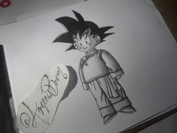 Goten Dragon Ball Z Desenho a lápis