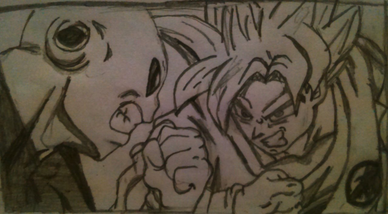 Goku vs Jiren) Ilustracion lapiz 2B | PeakD