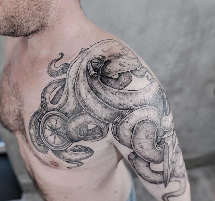 30 Tentacular Octopus Tattoos For Men  Pulptastic