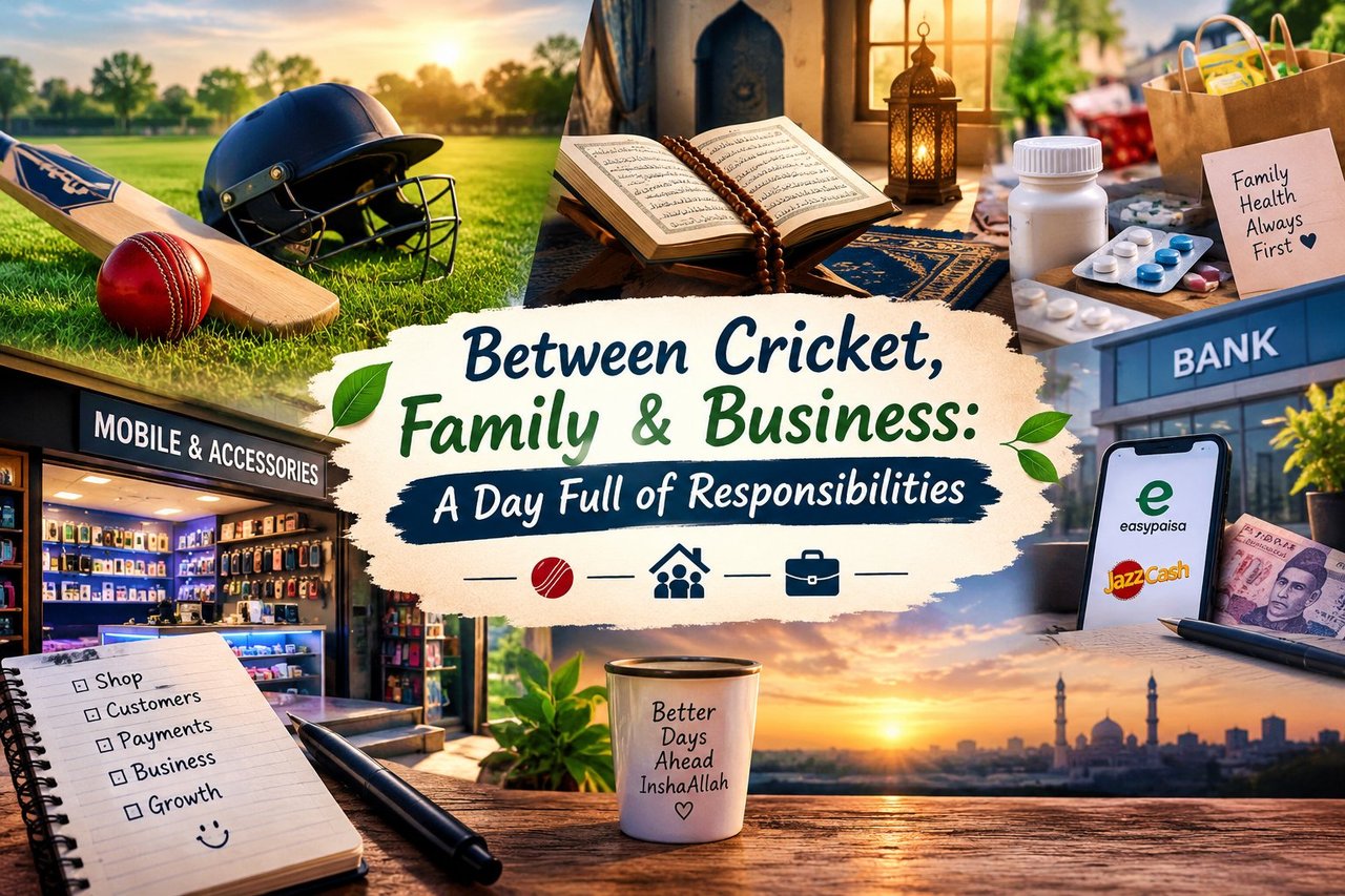 From the Cricket Ground to the Busy Shop: Life Goes On 🏏🏪✨