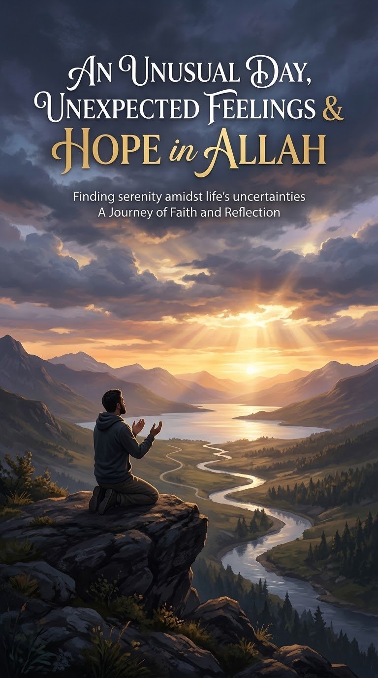 An Unusual Day, Unexpected Feelings & Hope in Allah 🤲✨