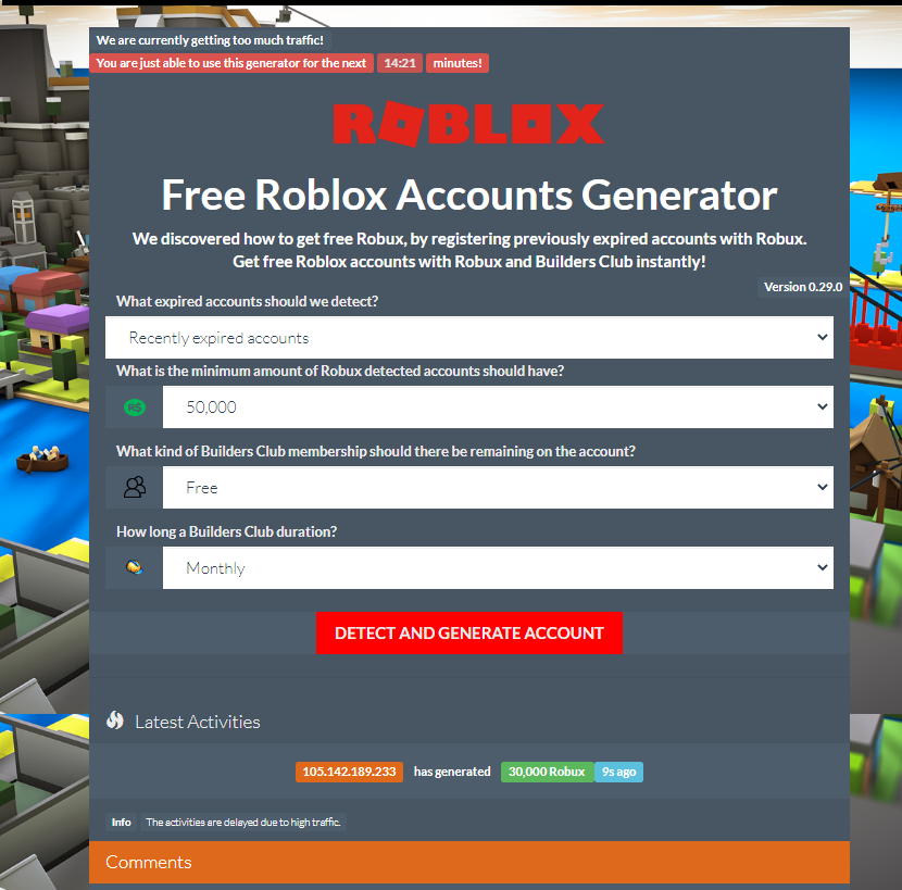 Roblox Free Account Generator 2020 No Human Verification - free roblox accounts and passwords 1 week ago