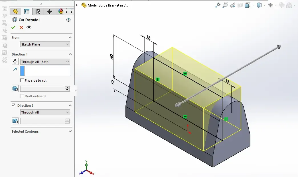 Solidworks Bracket Model Tutorial Model Guide Bracket in SolidWorks | PeakD