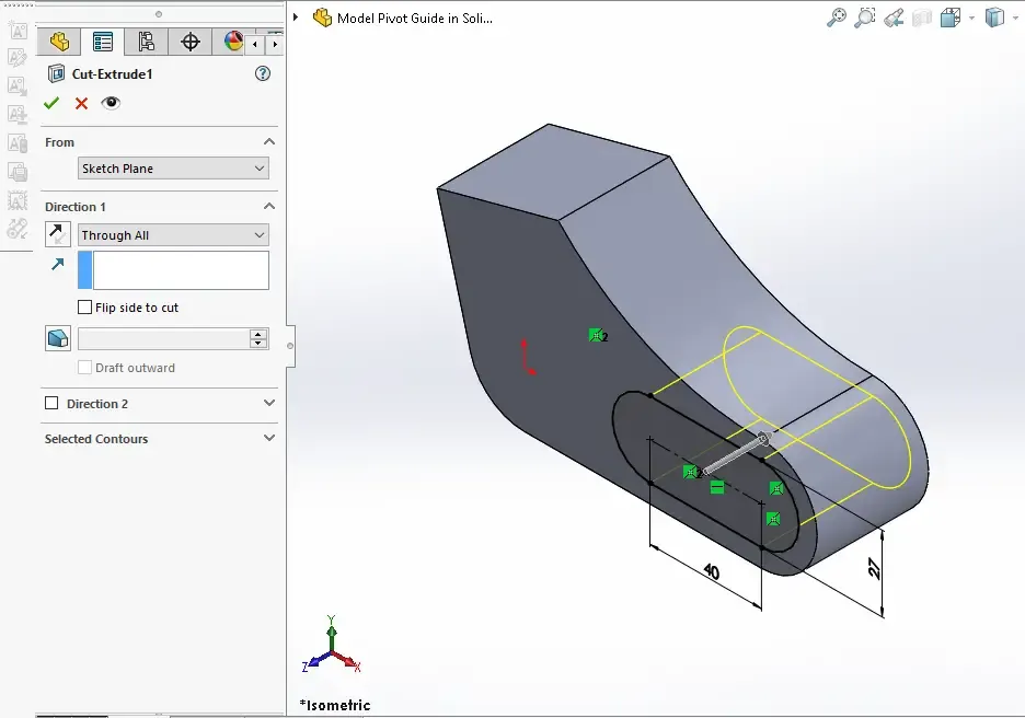 Pivot Solid Model Pivot Guide in SolidWorks | PeakD