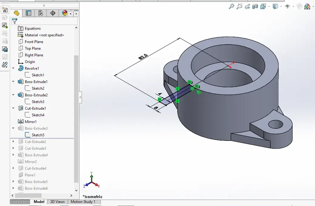 Model Control Bracket in SolidWorks | PeakD