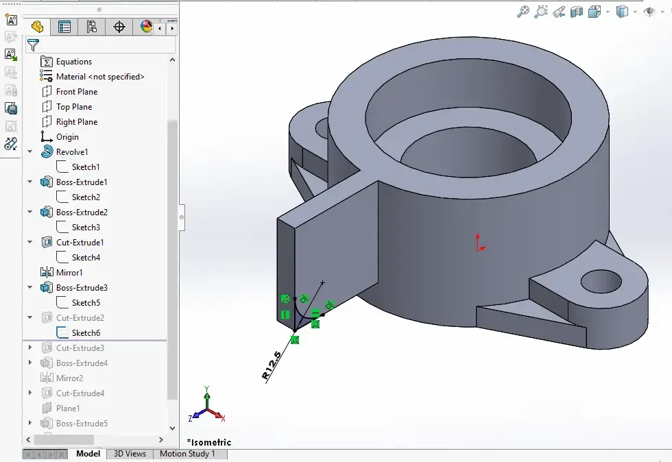 Model Control Bracket in SolidWorks | PeakD