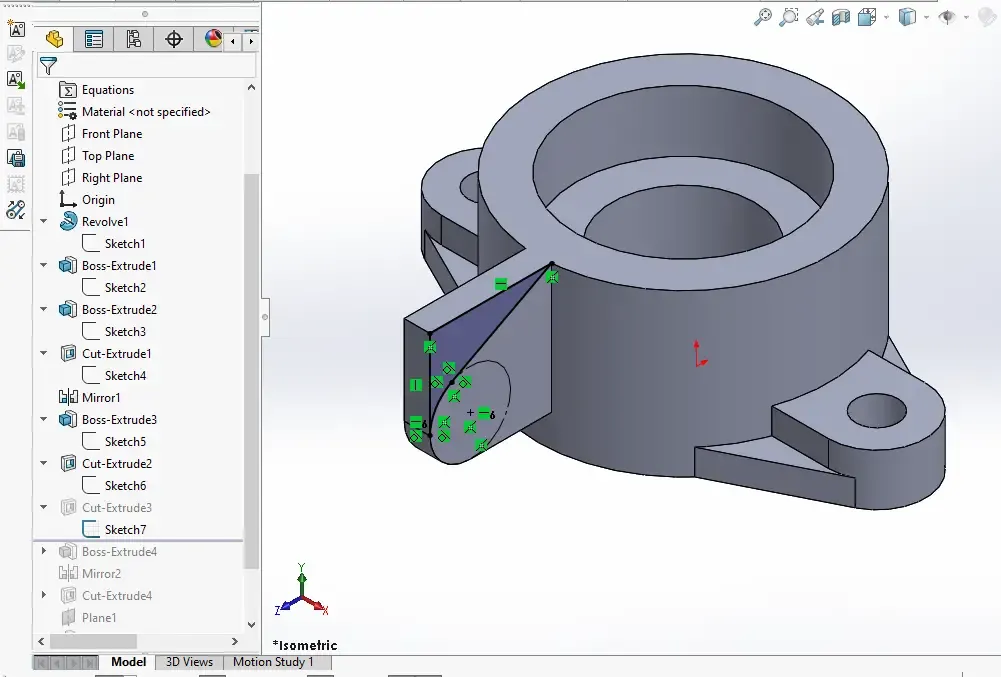 Model Control Bracket in SolidWorks | PeakD