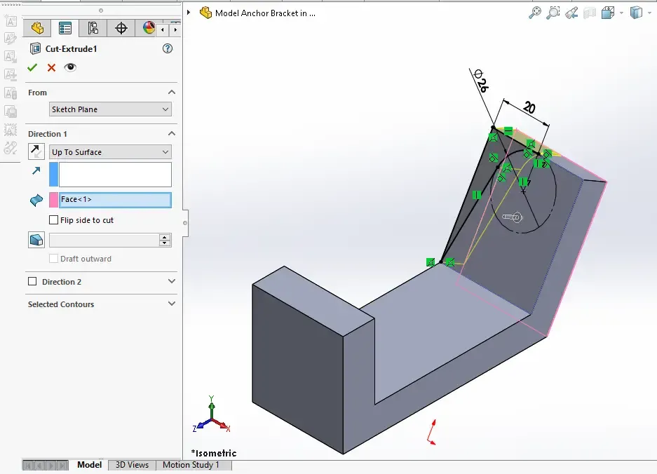 Solidworks Bracket Model Tutorial Model Anchor Bracket in SolidWorks | PeakD