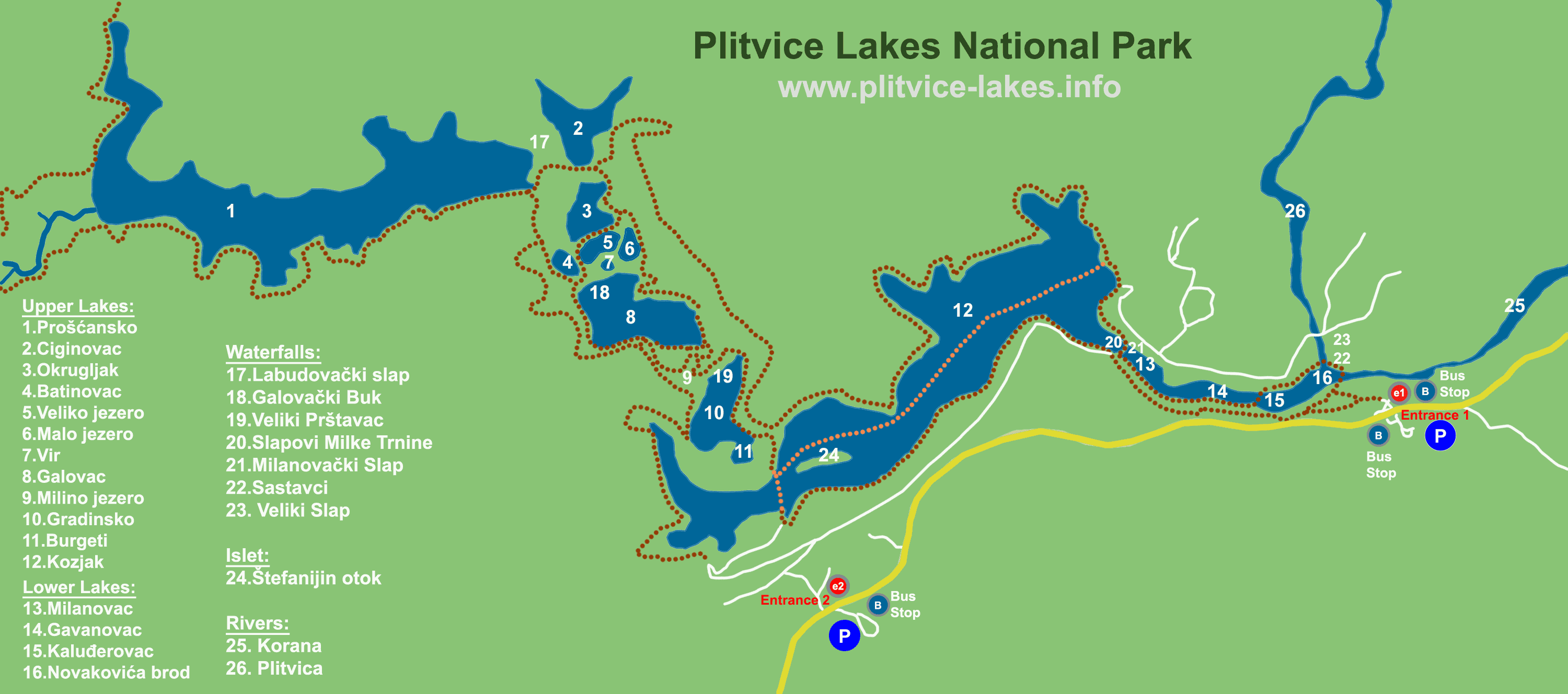 Map from the park