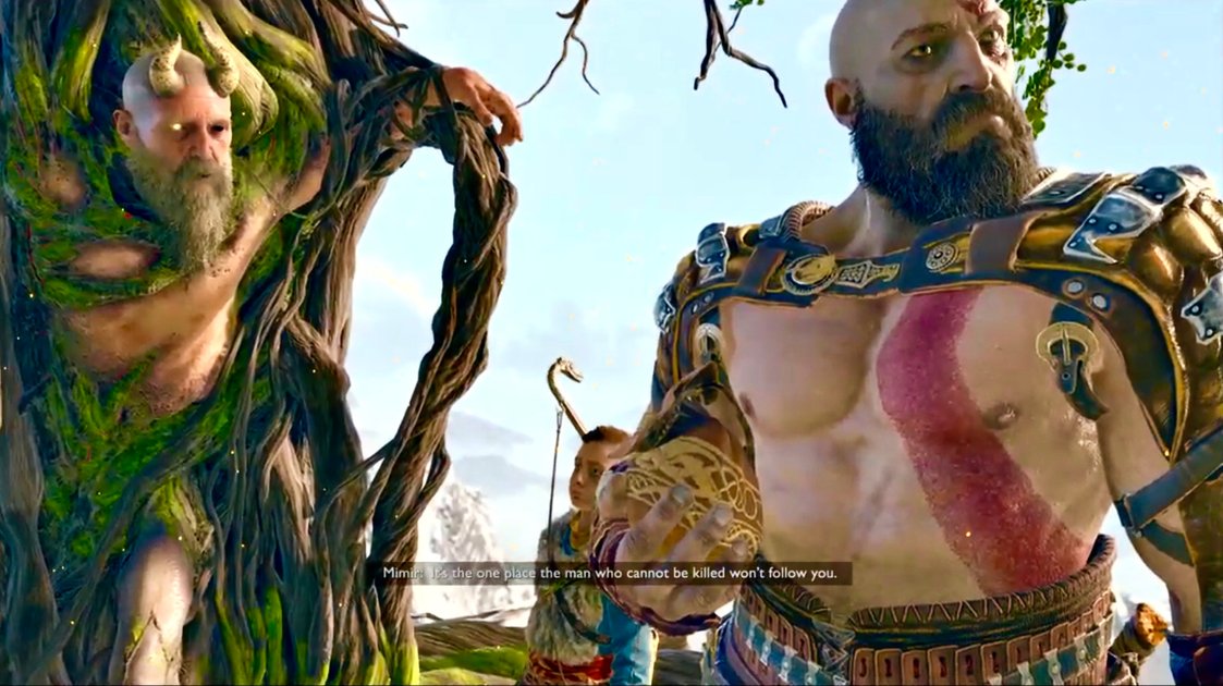 God of War 4 Mimir Tells Kratos What Odin did to Him 