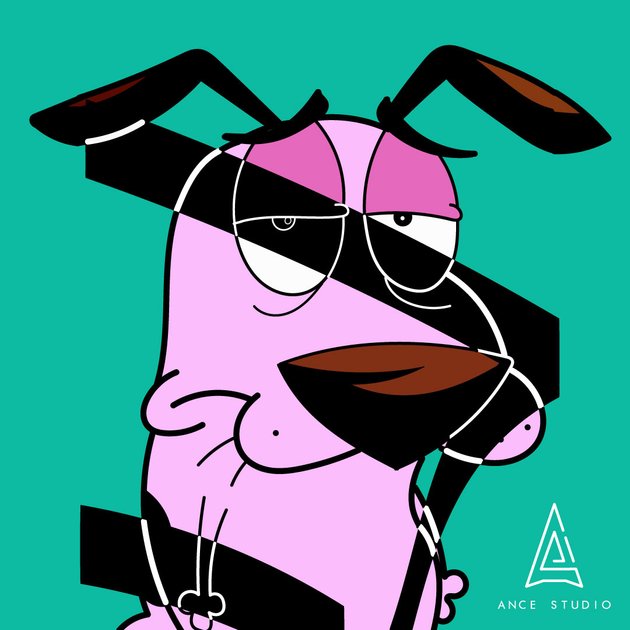 Ilustracion - Coraje (Courage the cowardly dog) / Illustration ...