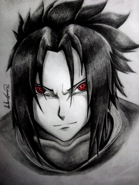 Dibujando A Itachi Uchiha [ ESP/ENG ] — Hive