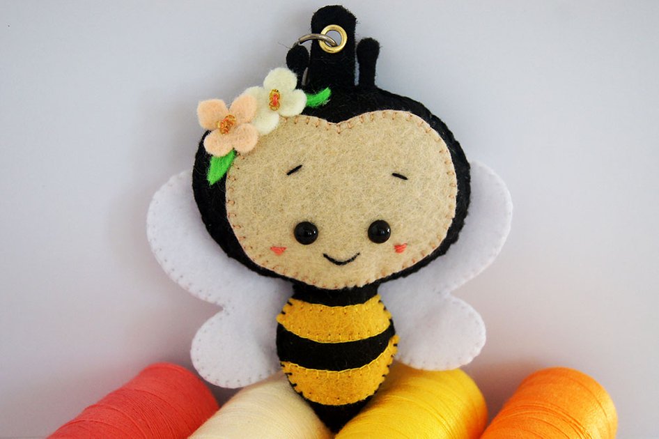 Felt Bee 🐝 Abejita De Fieltro 