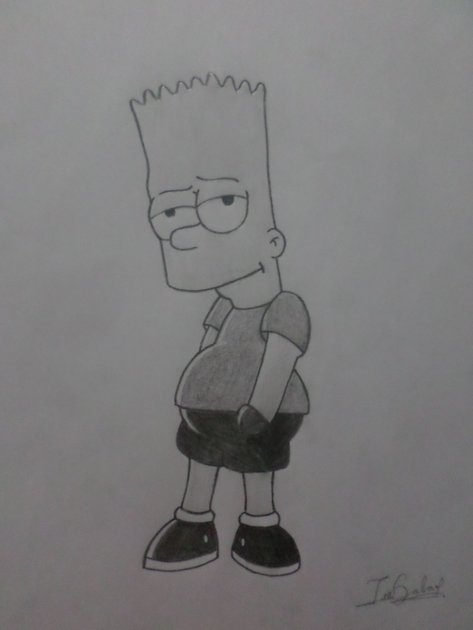 Drawing a great character; Bart Simpson || Dibujando a un gran ...