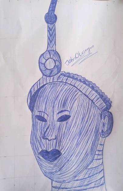 PEN DRAWING OF ORI OLOKUN IN ILE IFE | PeakD