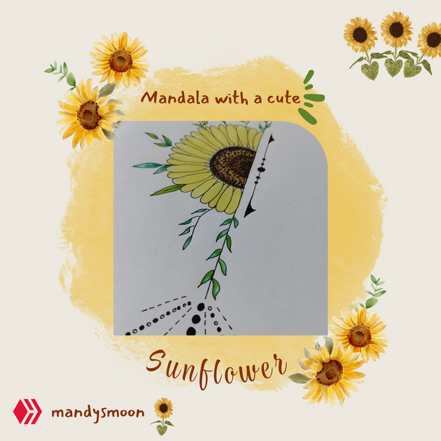 ESP] [ENG] ? Mandala with sunflower, a nice colorful exercise ? | ? Mandala con girasol, un agradable y colorido ejercicio ? | PeakD