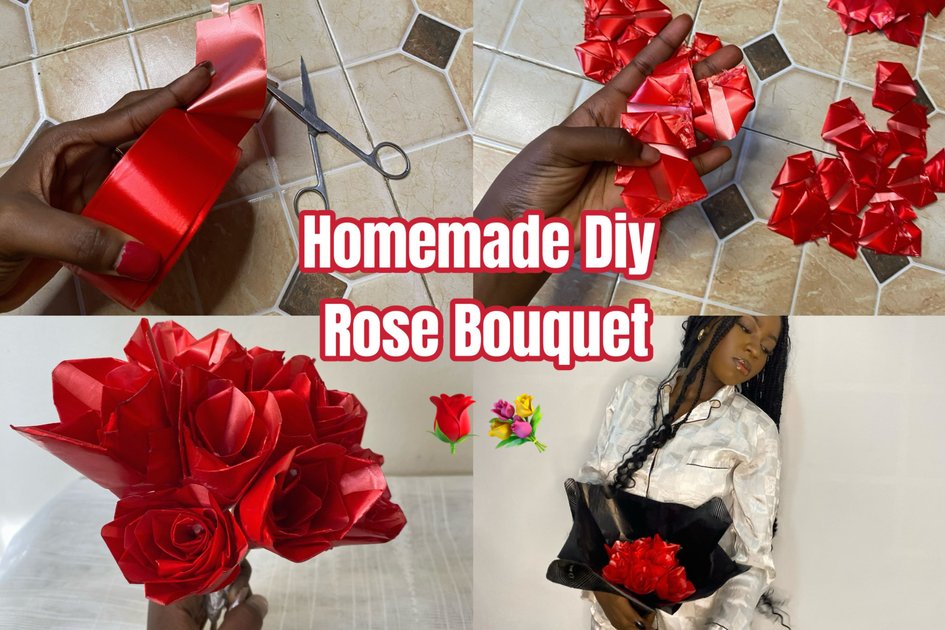 Handmade diy ribbon rose packing tutorial#handmade #diy #foryou