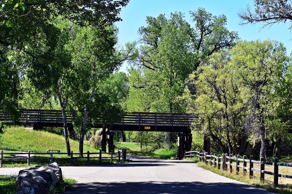 Bridge over Deer Creek, Glenrock Wondrous Wyoming PeakD