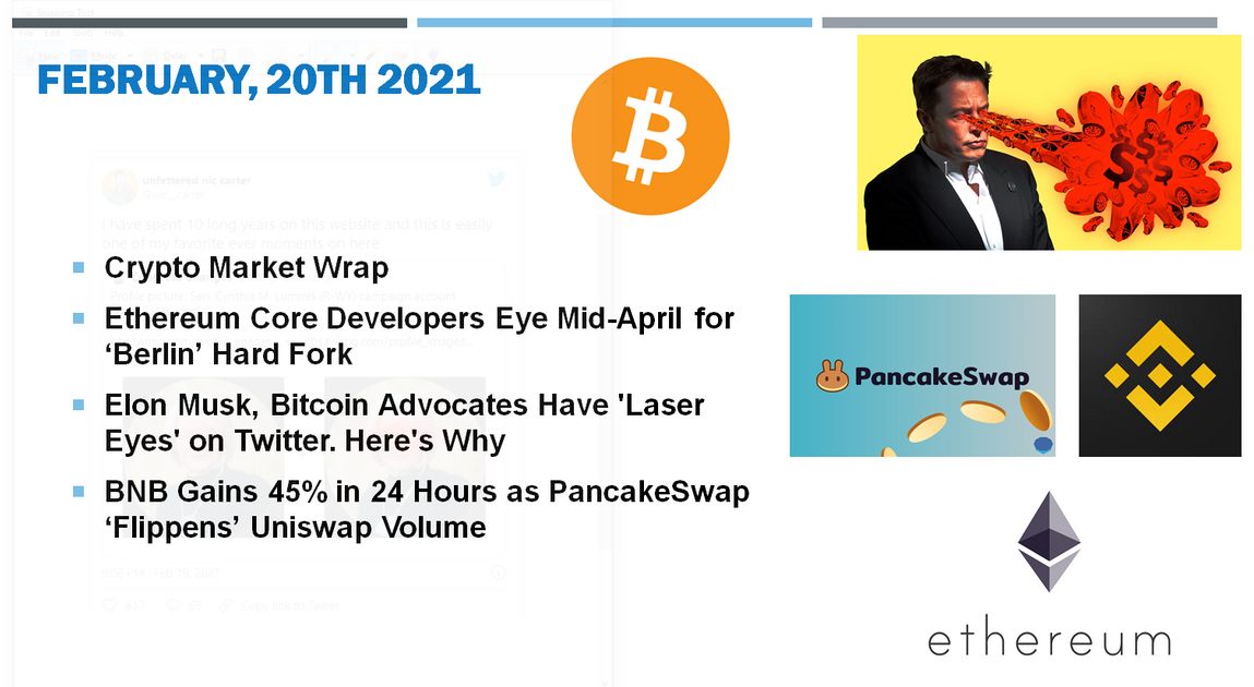 🗞 Daily Crypto News, February, 20th💰 PeakD