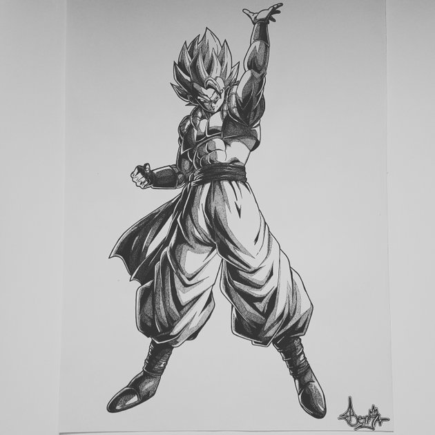 Painting of Goku Super Saiyajin Blue. — Steemit