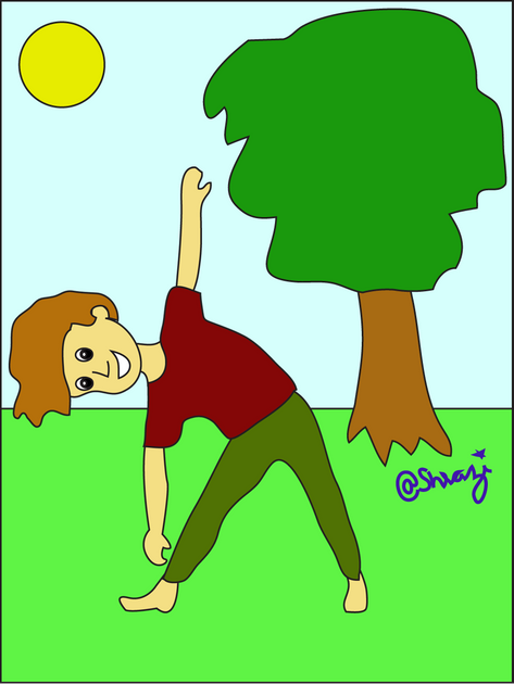 Exercise at morning Animated Scene Exercise at morning Animated Scene