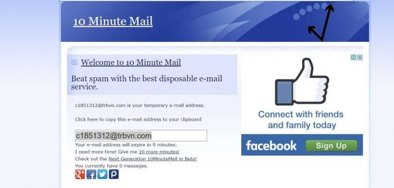 disposable 10 minute email address