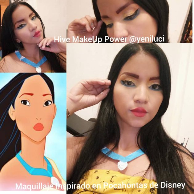  Esp/Eng]Disney Pocahontas Inspired Makeup/Maquillaje inspirado en Pocahontas de Disney — Hive
