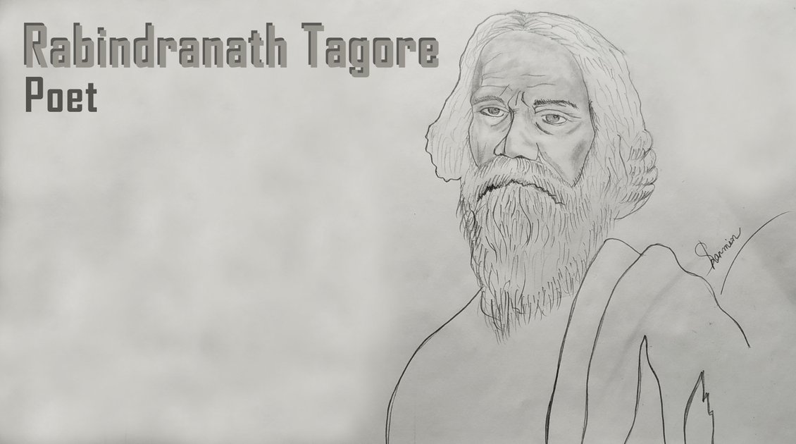 rabindranath tagore my 1st drawing to this blockchain hive