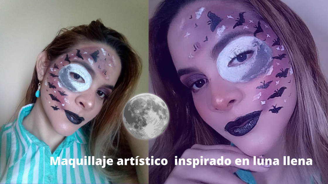  ESP-ENG] Maquillaje artístico inspirado en luna llena